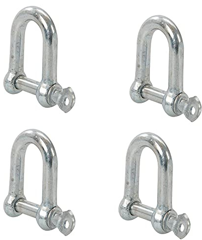 Dapetz® Galvanised Commercial D-Shackle Ring M10 - Pack of 4