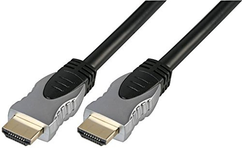 Cavo HDMI ad alta velocità con connettori Ethernet placcati oro, 15 m, nero