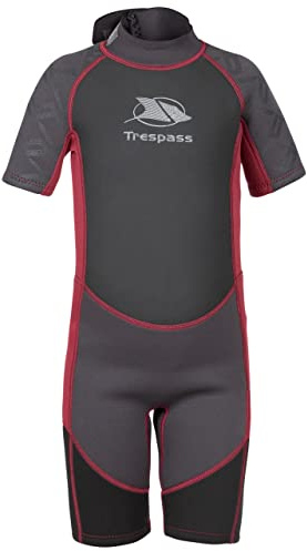 Trespass Jungen Neoprenanzug, kurze Länge, 3 mm Reißverschluss hinten, Milo