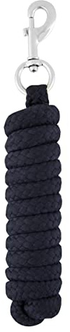 LeMieux Hundeleine aus Baumwolle, für Pferde, robust, mit Karabinerhaken und Beschlägen, Einheitsgröße, Marineblau