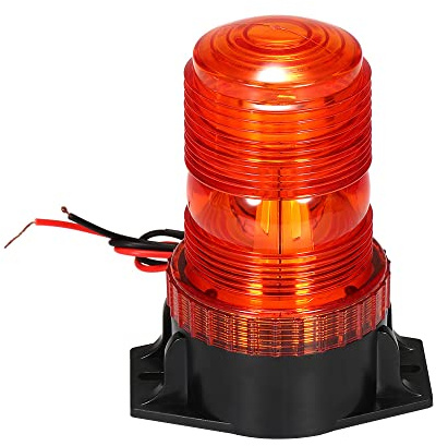 Strobe Rotate Beacon Light,Emergency Warning Light 30 LED Amber/Yellow 18W Emergency Warning Flashing Safety Strobe Beacon Light for Forklift Truck Tractor Golf Carts UTV Car Bus 9-30V