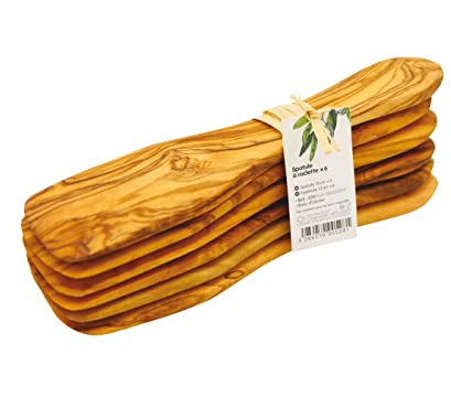 Chevalier Diffusion - 6 spatules à raclette en olivier