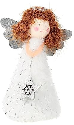 LABRIMP 1stück Weihnachtlicher Engel Christbaumspitze Dekoratives Ornament Für Weihnachtsbaum Festliche Deko Für Zuhause Und Partys Einfach Zu Platzieren Für Weihnachtsfeiern Und