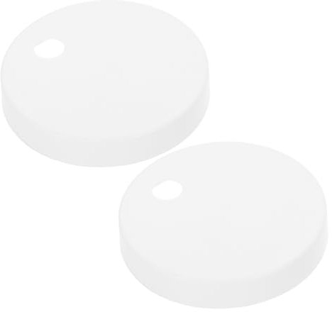 AUTSUPPL White Plastic Toilet Bolt Cover Caps Toilet Cover Screw Decorative Caps Easy Installation for Concealing Bolt Screws Universal Fit for All Seats