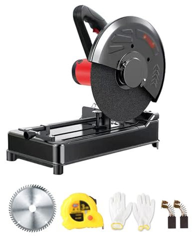 QHMCD-VRJXJD Cortadora de Madera y Metal, 220 V, 2000 W, Velocidad 4200R, Corte preciso, aplicable a múltiples Materiales, Plegable