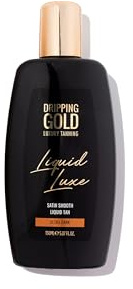 Liquid Luxe Tan, lozione autoabbronzante di alta qualità, ultra scuro, a lunga durata, senza aloni, idratante, finitura naturale, vegana, delicata sulla pelle
