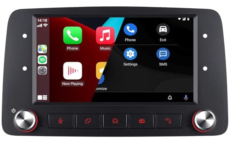 Autoradio per Fiat Panda 169 2003-2012 Radio con Wireless Carplay/Android Auto Stereo IPS Touch Screen/Bluetooth/FM/AM/USB