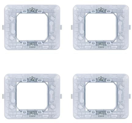 Elektronova, supporto 2 posti (502) compatibile con BTicino Matix, confezione da 4 pezzi