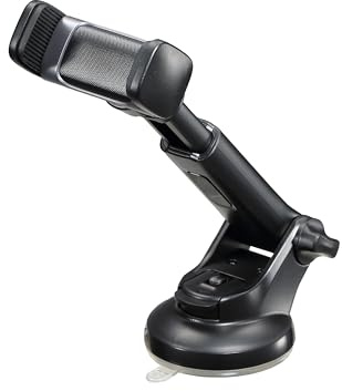 groov e GV-WM10 Car Phone Mount - In-Car Holder for Your Smartphone, Has Universal Suction Cup & Non-Slip Grip, 360-Degree Rotation, Fits 4.5” to 7” Devices