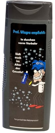 Prof. Wiagra Duschgel Lustiges für Männer Party Witziges Geschenk Gag Artikel Geschenkidee Männergeschenk Geburtstagsgeschenk Spaß Geschenk für Freunde 300 ml (Prof. Wiagra Duschgel)