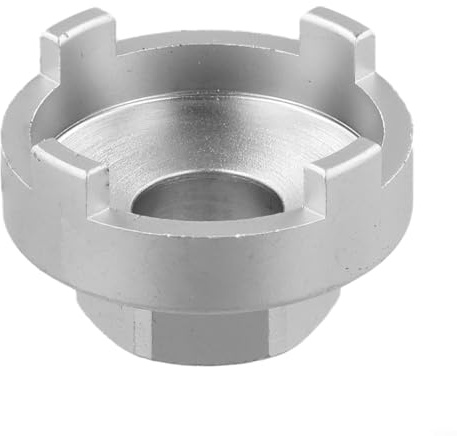 MIKMLYZE Herramienta extractor de piñón de bicicleta de una sola velocidad de 4 muescas de acero al carbono tratado con calor para llave de vaso M24 o tornillo de banco para fácil