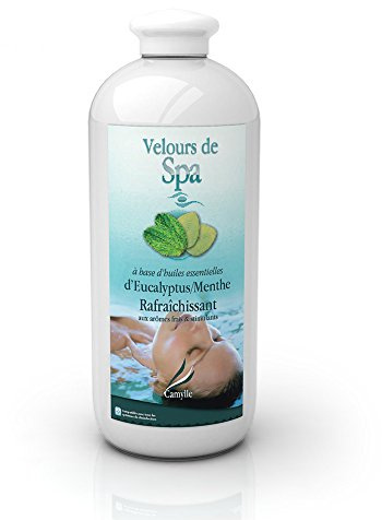 Camylle - Profumo per vasche idromassaggio Eucalipto/menta - A base di oli essenziali per spa o vasche idromassaggio - Rinfrescante con aromi freschi e stimolanti - 1000ml