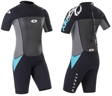 Osprey Origin combinaison 3 mm shorty femme été néoprène 3/2 mm pour surf, bodyboard et sports aquatiques, 3 couleurs
