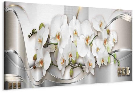 Cuadros B&D XXL - Leinwandbild Natur Ornament Abstrakt, 120x40 cm, 1-teilig | Hochwertige Leinwand, sofort aufhängbar, ideal fürs Wohn- oder Schlafzimmer, wasserfest und lichtecht, langlebig, stilvoll