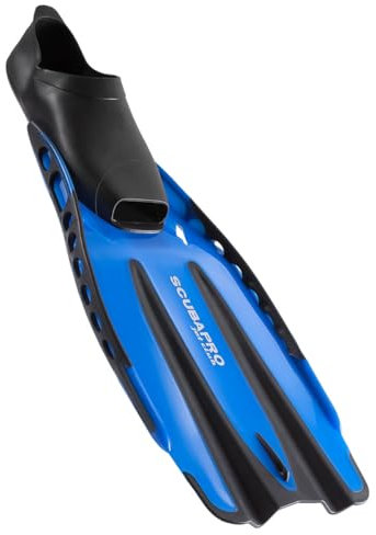 SCUBAPRO Schnorchelflossen Jet Club Vollfussflossen (Blau, 38-39)