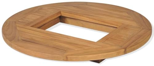 vidaXL Teca Tablero para Caja Cerveza 70 cm Madera Encimera Superficie Mesa