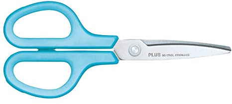 Plus Japan Fitcut Curve Scheren, Edelstahl, 175 mm, Blau, Linkshänder, 3 Stück