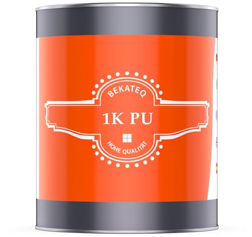 BEKATEQ 1K PU Versiegelung 2kg farblos für Beton, Holz, Fliesen - Betonversiegelung, Bodenversiegelung von Epoxybeschichtung, Steinteppich innen & außen - UV-fest, Wasserfest, Frostsicher - BK-635PU
