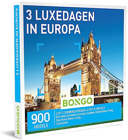 Bongo Bon - 3 Journées du Luxembourg en Europe | Chèques-Cadeaux Carte Cadeau pour Homme ou Femme | 900 hôtels de Ville