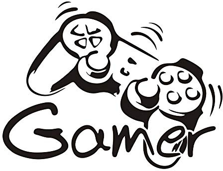Calcomanía de pared de jugador con controlador, murales de pared para niños, diseño artístico de vinilo, decoración de pared para adolescentes, niños, dormitorio, sala de juegos, decoración del hogar,