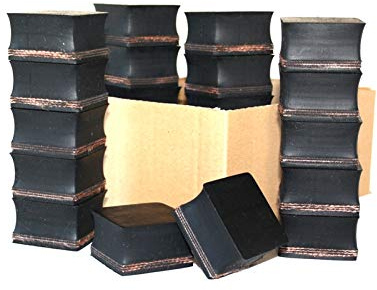 55x55x28mm (Karton mit 23 Stück) Gummi-Auflage Unterlage Wagen-Heber Hebebühne eckig Auto Set Unterstellbock Klotz Rangier-Wagenheber Puffer Reifen Reifenwechsel LKW Räder KFZ Tuning Zubehör