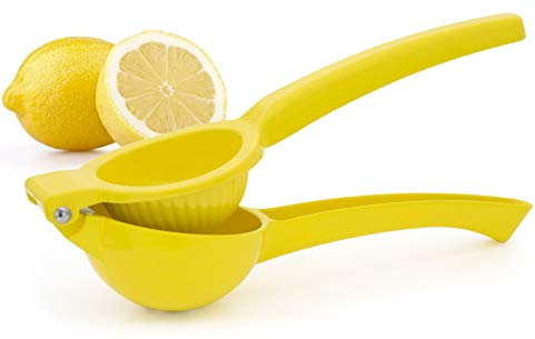 Granny's Kitchen Spremiagrumi Limone Manuale - Spremilimone Professionale in Acciaio Inossidabile & Leggero - Citrus Juicer a Leva con Manico - Giallo