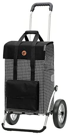 ANDERSEN Einkaufstrolley - Royal Shopper Hedda schwarz 51 L Reflektor,Shopping, Aluminium, klappbar, leichtgängig