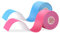 JOPHEK Cinta de Kinesiología 2 Rollos, Azul & Rosa, 5m x 5 cm, Vendaje kinesiológico para hombros, rodilla, codo, Alivio dolor muscular, Elásticas, Impermeable