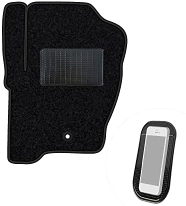 moto-MOLTICO Fahrer Fußmatte Auto Velours Fahrerseite Autoteppiche Schwarz Fahrermatte 1-teilig passend für Land Rover Discovery Sport 2014-2018