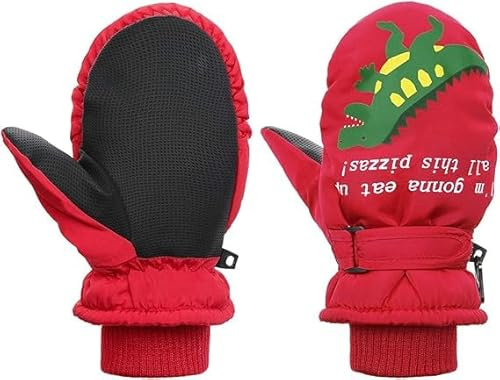 Durio Kinder Skihandschuhe Winterhandschuhe Wasserdicht Fäustlinge Handschuhe Kinderhandschuhe für Mädchen Jungen