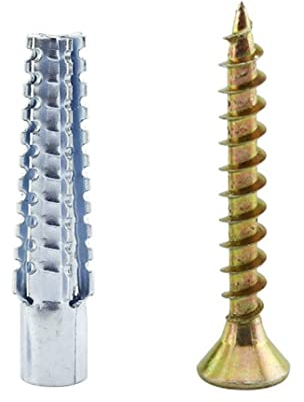 Kunststoff-Expansionsschraube, Schrauben for Ziegel, gezahnte Expansions-Massivwandanker, Beton-Trockenbau-Bolzen for Ersetzen alter Kunststoffstopfen, Anker, Rohrzapfen-Ankerbolzen (Länge: 6 x 32, 80