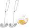 Amacoam Batteur Manuel 2 Pcs Fouet Cuisine Acier Inoxydable Mini Fouet Cuisine Fouet à Spirale Manuel Batteur À Oeufs, pour Mélanger/Fouetter Ustensiles de Cuisine et Cuisson Fouet Patisserie