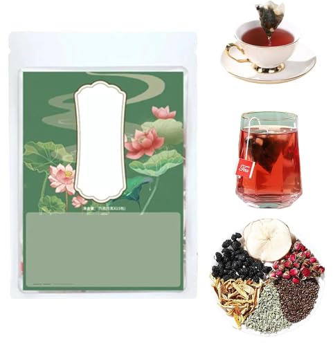 Rose and Lotus Leaf and Health Tea, Health Liver Care Tea, Chinese Nourishing Liver Tea (1 Box)