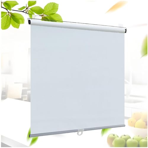 Verdunkelungsrollos, Fensterrollos, Sonnenschutzrollos, Temporäre Sichtschutz Jalousien Ohne Bohren, Seitenzugrollo, Thermorollos Für Küche/Balkon/büro,white-68x200cm/27 * 79in