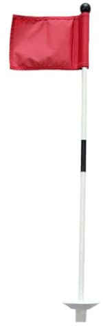 Golf-Flaggenstock – 23 x 15 cm, grüner Golfflaggenstab, leichter Golfflaggenstab, Fiberglas-Golfflaggenstab für Rasen, Sandfeld, tragbares Golfzubehör für drinnen und draußen