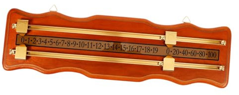 Kisangel 1satz Billiard Scoreboard Dichten Holzplatten Mit Metallrahmen Tragbare Punktanzeige Für Snooker Und Billardspiele Design Für Spielzimmer Und Turniere