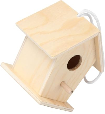 JUMPLAWN Selbstgemacht Vogelhaus Bausatz, Miniatur zum Selbstbauen | Handgefertigtes Kunsthandwerk, Leichtes Bastelset, Geeignet für Hochzeit Deko und Party