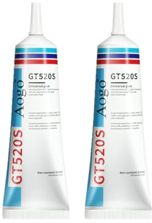 YAPKOLV 120ml Colla Tessile Impermeabile, Nessun Cucito Richiesto, Colla Tessile Extra Forte, Per Tutti i Tessuti, Cotone, Flanella, Denim, Poliestere, Riparazione di Bambole