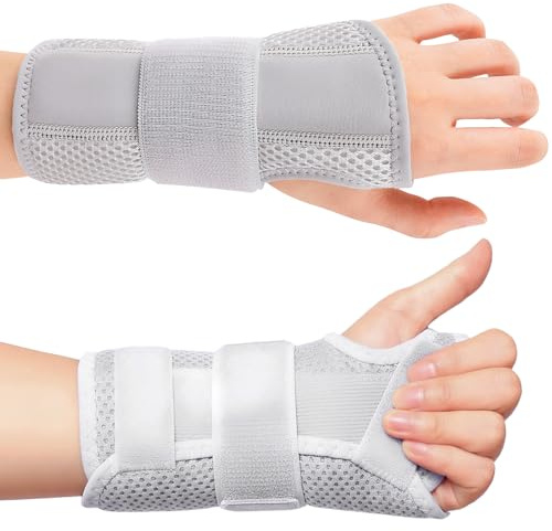 2er-Pack Handgelenkschiene,Handbandage Handgelenk Mit Metallschiene,Unisex,Verstellbar Sehnenscheidenentzündung Bandage,Handgelenkstütze Bei Arthritis,Verstauchungen,Sportschutz,Linke Und Rechte Hand