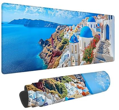 Tappetino per Mouse XXL 1600 x 800 x 3mm Tappetino Mouse Gaming Grande, Mousepad con Base in Gomma Antiscivolo, Tappeto per Tavolo da Gaming per Mouse e Tastiera, Accessori PC (Mappa del mondo) V-737