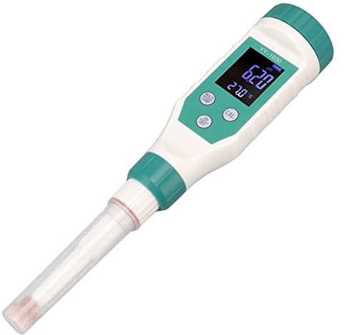 CHICIRIS Digitales -PH-Messgerät, PH-Tester, Teig-Alkali-Tester, IP67 Wasserdichter - für Käse, Fleisch, Messgerät mit Austauschbaren Elektroden