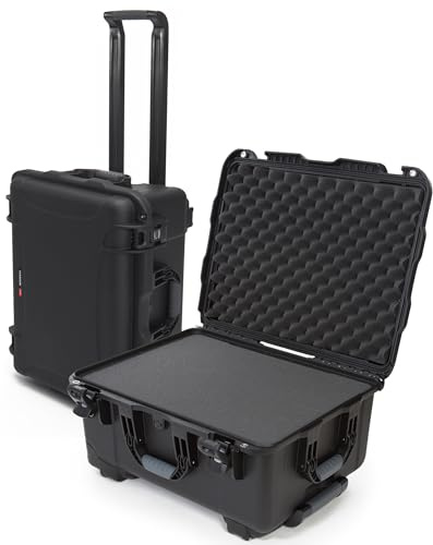 NANUK 950 Wasserdichter Hartschalenkoffer Mit Rädern und Anpassbarer Schaum - Mit Rädern - Schwarz
