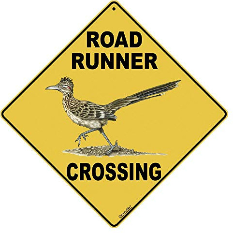 CROSSWALKS Road Runner Crossing 12 X 12 Aluminum Sign (X123)