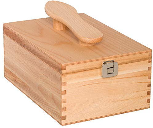 Redecker Schuhputzkasten mit Klappdeckel aus Buche