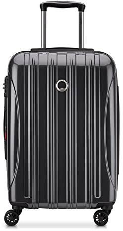 DELSEY Gepäck Helium Aero Handgepäck Spinner Trolley, Titan, Carry-On 21 Inch, Helium Aero Hardside Erweiterbares Gepäck mit Spinner-Rädern