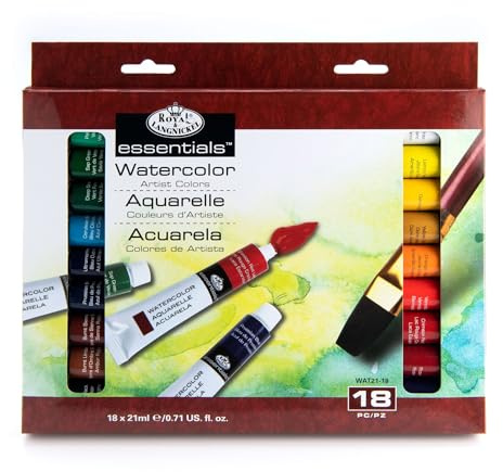 Royal & Langnickel Watercolor Artist Tube Paint, 21ml, 18-Pack