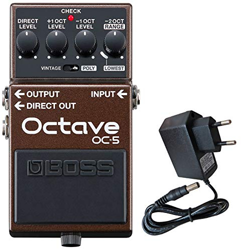 Boss OC-5 Oktave Pedal Effektgerät Octaver + keepdrum 9V Netzteil
