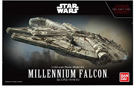 Revell 01211 Millennium Falcon - The Force Awakens Bandai (Click System) 1:144 Scale Unbuilt/Pre-coloured/Click-Together (Non-Glue) Plastic Model Kit