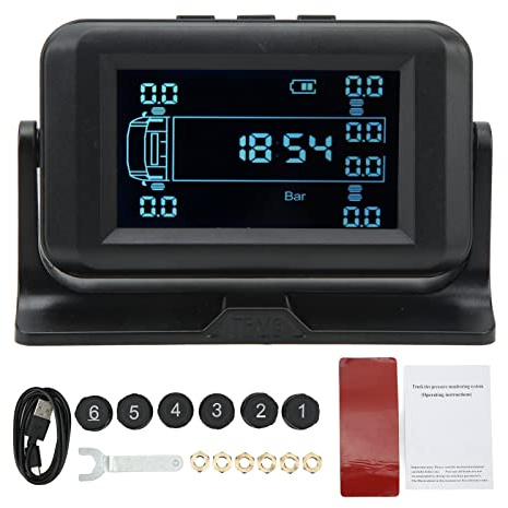 Aramox 6-Rad-LKW, Leichter LKW, Wohnmobil, Kabelloser Reifendruckmonitor, 8 Bar, Solar-Reifendruck, TPMS-Reifendruckmonitor