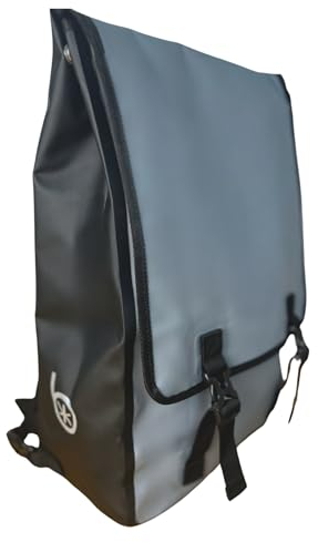 BADAWIN 2-in-1-Fahrrad-Rucksack für Gepäckträger hinten, mit Laptopfach für PC (17 Zoll), funktional, wasserdicht und reflektierend, leicht, 20 l, schnelle Anbringung, für Fahrrad.